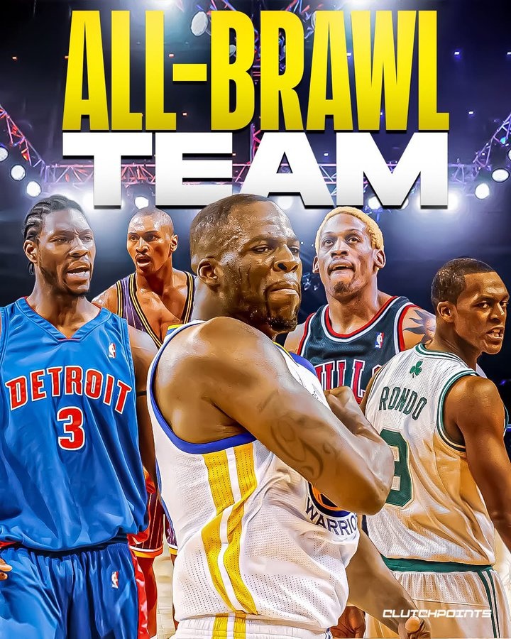 美媒晒NBA最强斗殴阵容 追梦&amp;大本&amp;阿泰&amp;罗德曼&amp;隆多在列